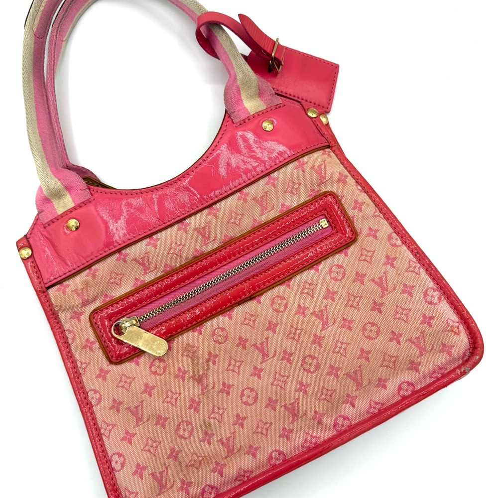Louis Vuitton Strawberry Pink Monogram Mini Lin Sac Kathleen Bag